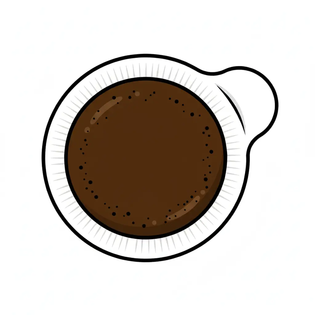 Logo cialda di caffè stilizzata